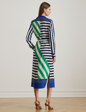 Vestido midi casual Lauren Ralph Lauren para mujer
