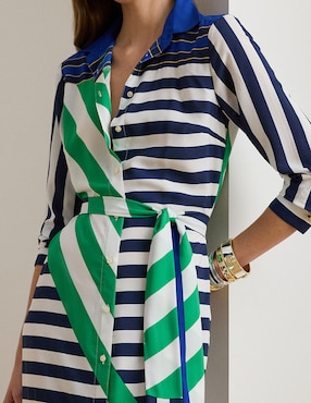 Vestido midi casual Lauren Ralph Lauren para mujer