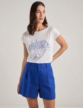 Blusa Lauren Ralph Lauren manga corta para mujer