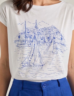 Blusa Lauren Ralph Lauren manga corta para mujer