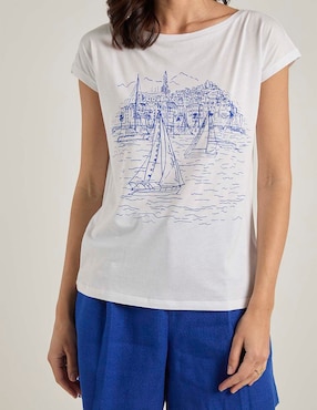 Blusa Lauren Ralph Lauren manga corta para mujer