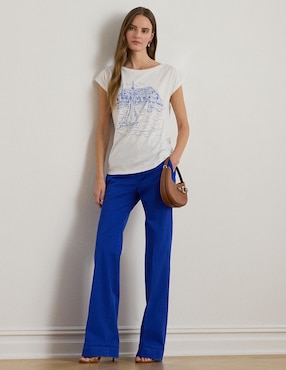 Blusa Lauren Ralph Lauren manga corta para mujer