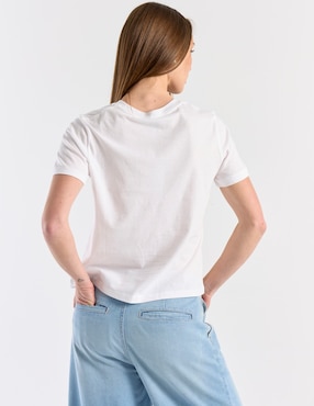 Playera manga corta Tommy Hilfiger cuello redondo para mujer