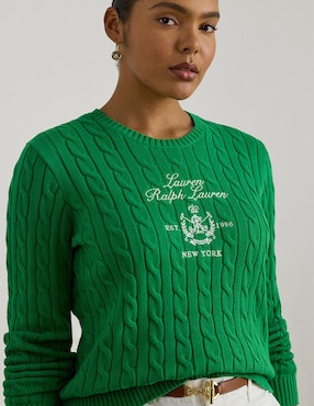 Suéter Lauren Plus cuello redondo para mujer