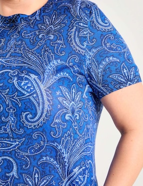 Blusa Lauren Plus manga corta para mujer