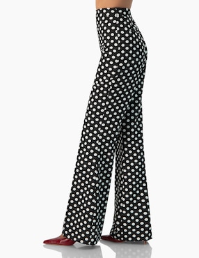 Pantalón acampanado Ivonne regular para mujer