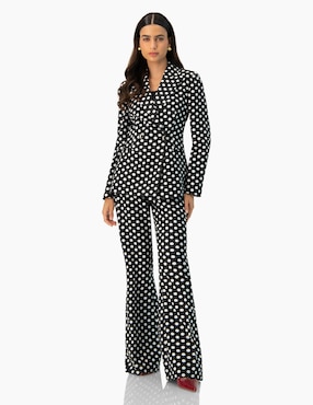 Pantalón acampanado Ivonne regular para mujer