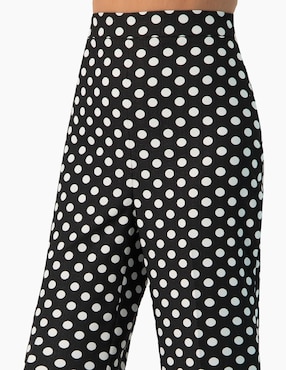 Pantalón acampanado Ivonne regular para mujer