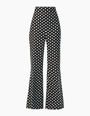 Pantalón acampanado Ivonne regular para mujer