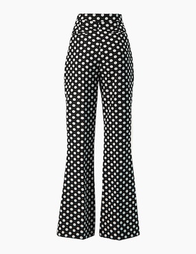 Pantalón acampanado Ivonne regular para mujer