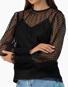 Blusa Ivonne manga larga para mujer
