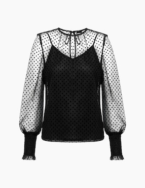 Blusa Ivonne manga larga para mujer