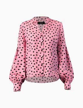 Blusa camisera Ivonne manga larga para mujer