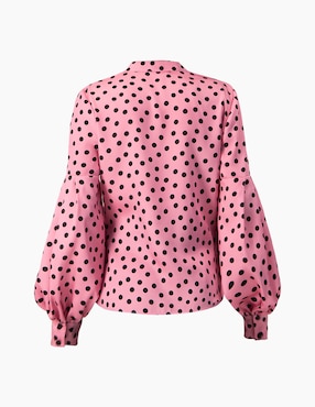 Blusa camisera Ivonne manga larga para mujer