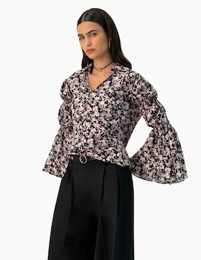 Blusa Ivonne manga larga para mujer