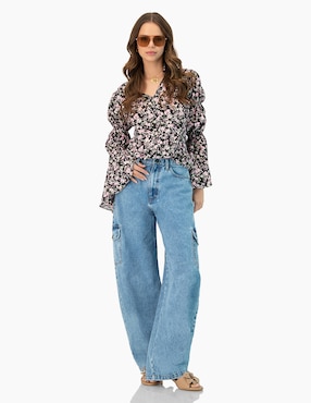 Blusa Ivonne manga larga para mujer