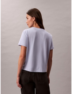 Playera manga corta Calvin Klein cuello redondo para mujer