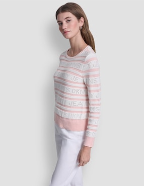 Suéter DKNY Jeans cuello redondo para mujer