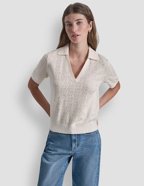 Suéter Dkny Jeans cuello V para mujer