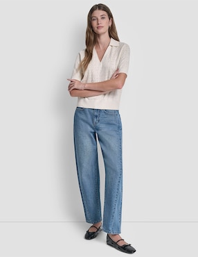 Suéter Dkny Jeans cuello V para mujer