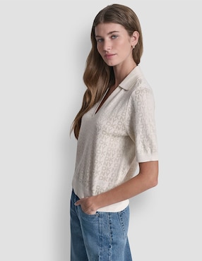 Suéter Dkny Jeans cuello V para mujer