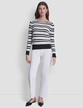 Suéter DKNY jeans cuello redondo para mujer
