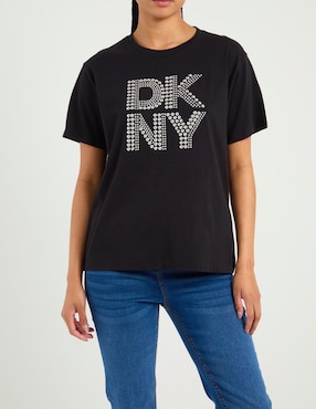Playera manga corta Dkny Jeans cuello redondo para mujer