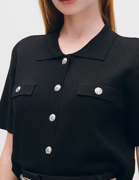 Blusa Julio Azur manga corta para mujer