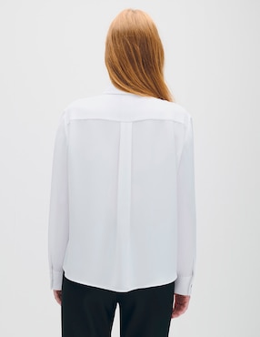 Blusa camisera Julio Azur manga larga para mujer