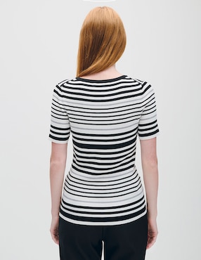Blusa Julio Azur manga corta para mujer