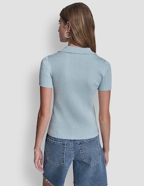 Top Dkny Jeans cuello polo