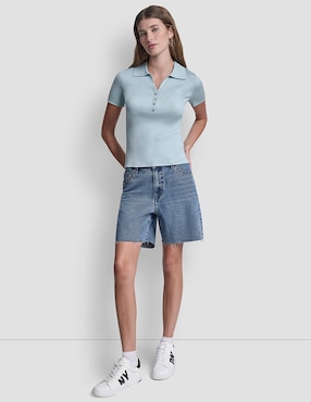 Top Dkny Jeans cuello polo