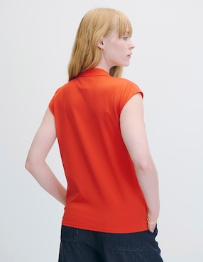 Blusa envolvente Julio Marsella manga corta para mujer