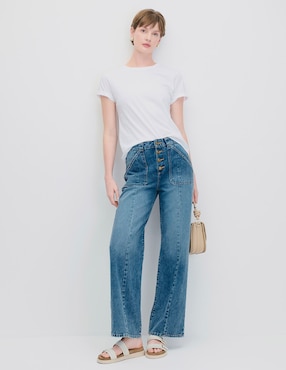 Jeans wide leg Julio para mujer