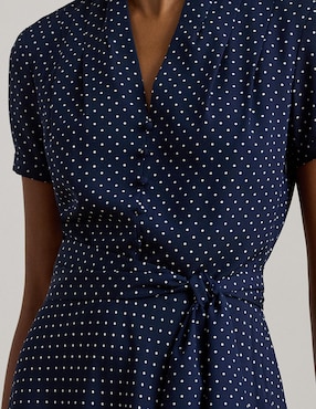 Vestido midi casual Lauren Petite para mujer