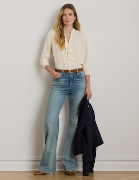 Pantalón flare Lauren Ralph Lauren regular para mujer