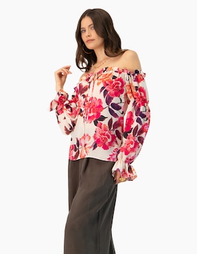Blusa Ivonne manga larga para mujer