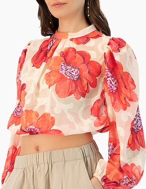 Blusa Ivonne manga larga para mujer