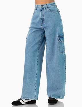 Jeans cargo slim Ivonne para mujer