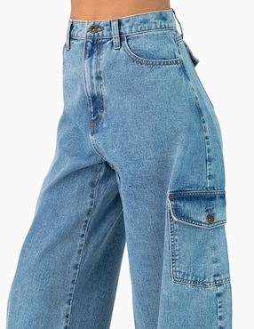Jeans cargo slim Ivonne para mujer