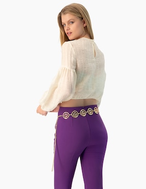 Blusa Ivonne manga larga para mujer