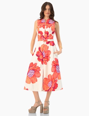 Vestido midi casual Ivonne para mujer