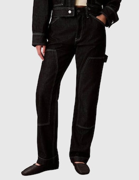 Jeans cargo slim cintura Calvin Klein para mujer