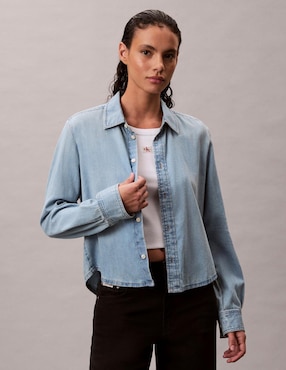 Blusa Calvin Klein manga larga para mujer