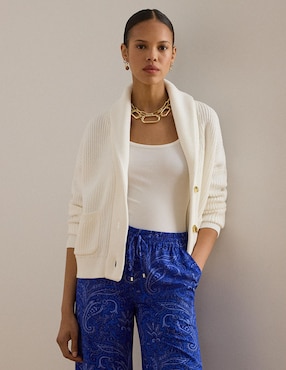 Suéter Lauren Ralph Lauren cuello solapa para mujer