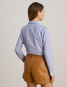 Blusa camisera Lauren Ralph Lauren manga larga para mujer