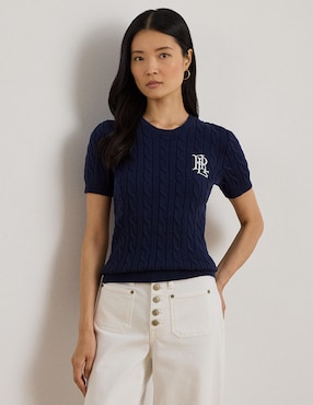 Suéter Lauren Ralph Lauren cuello redondo para mujer