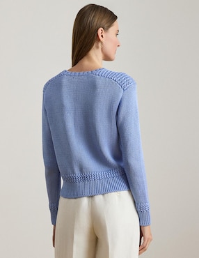 Suéter Lauren Ralph Lauren cuello redondo para mujer