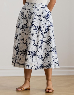 Falda crop Lauren Plus a la cintura