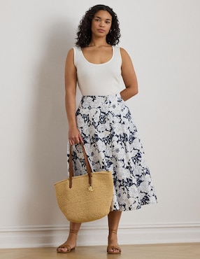 Falda crop Lauren Plus a la cintura